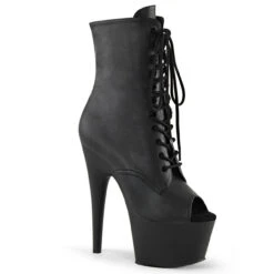Pleaser | Adore-1021, 7 Inch Peep Toe Lace-up Ankle Boots -PL Boots Shop adore 1021 bvl 97434.1658772631