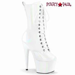 PLEASER Adore-1040WR-HG, Platform Holographic Ankle Boots -PL Boots Shop adore 1040wr hg whg 46795.1675906117