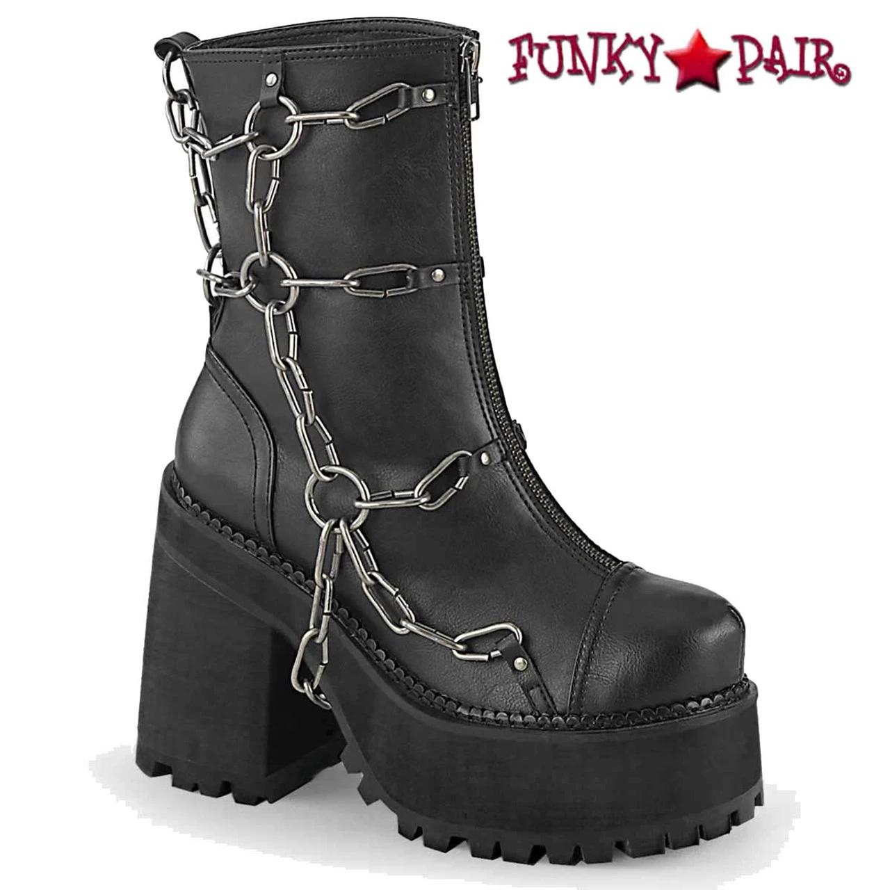Demonia | Assault-66, Cleated Platform Ankle Boots 5 Demonia | Assault-66, Cleated Platform Ankle Boots - Image 3