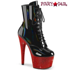 PLEASER Bejeweled-1020-7 Rhinestones Encrusted Platform Ankle Boots CLEARANCE -PL Boots Shop bejeweled 1020 7 bhgrrs 42079.1660064118
