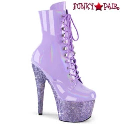 PLEASER Bejeweled-1020-7 Rhinestones Encrusted Platform Ankle Boots CLEARANCE -PL Boots Shop bejeweled 1020 7 lvhglvrs 99505.1660064090