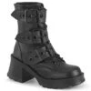 Demonia | BRATTY-118, Chunky Buckle Straps Ankle Boots -PL Boots Shop bratty 118 17578.1644440314