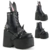 Demonia | Camel-202 Women's Goth Bunny Ear Boots