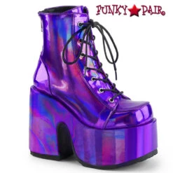 Demonia | Camel-203 5" Chunky Heel Ankle Boots -PL Boots Shop camel 203 pphg 23852.1658771616