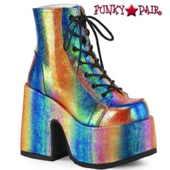 Demonia | Camel-203 5" Chunky Heel Ankle Boots -PL Boots Shop camel 203 rbowirivl 66959.1658771616