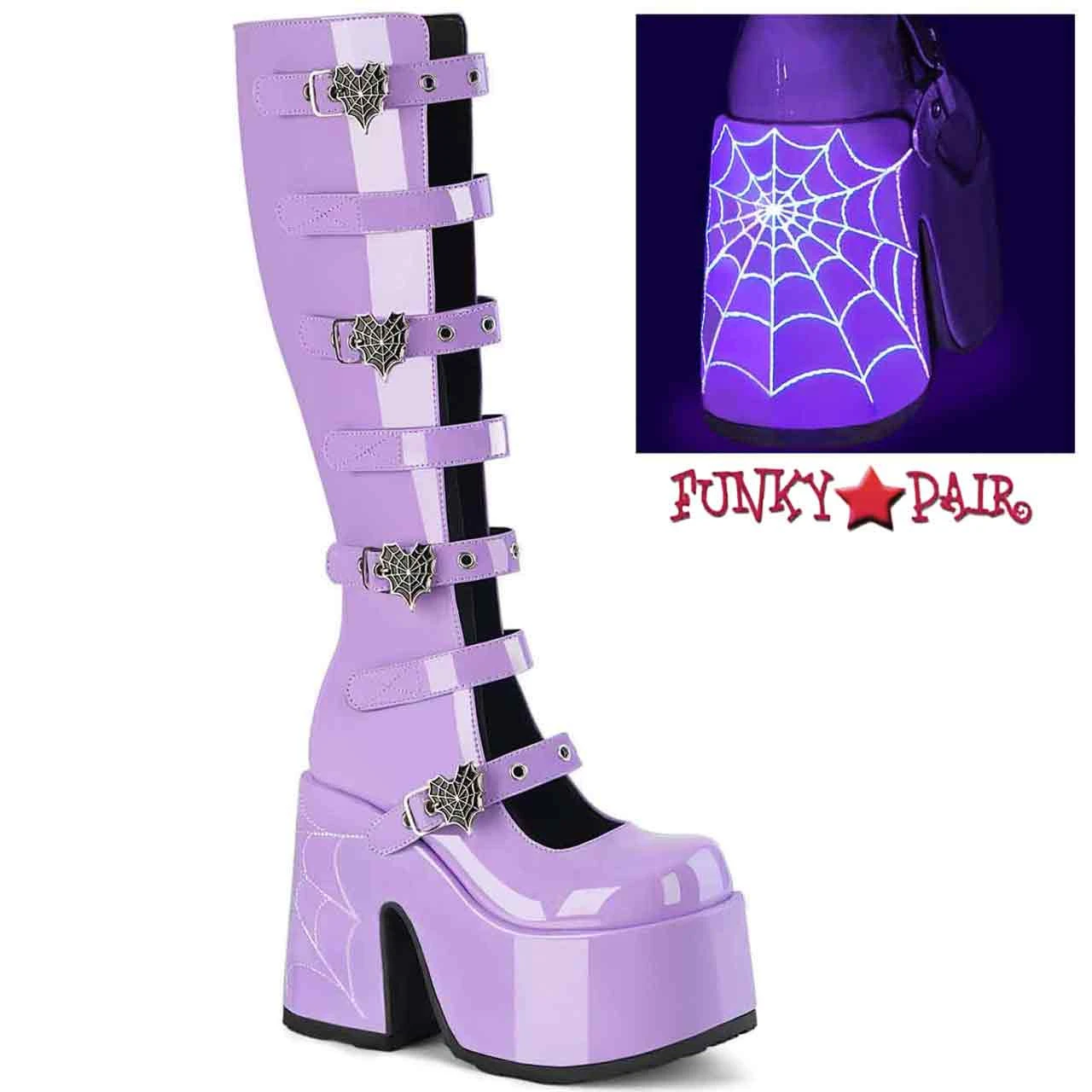 CAMEL-223, Knee High Boots With Spider Buckles 5 CAMEL-223, Knee High Boots With Spider Buckles - Image 3