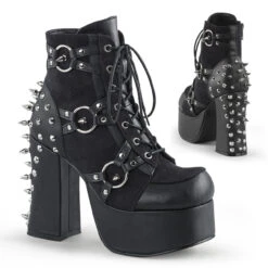 Demonia | Charade-100 Women's Ankle Boots With Spiky Studs