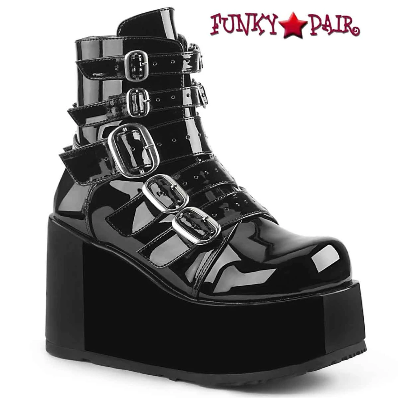 Demonia | Concord-57 Ankle Boots With Buckles 4 Demonia | Concord-57 Ankle Boots With Buckles - Image 2