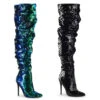 Pleaser | Courtly-3011, 5 Inch Slouchy Over The Knee Boots -PL Boots Shop courtly 3011 06967.1595101495
