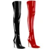 Pleaser | Courtly-3012, 5 Inch Thigh High Boots With Back Slit -PL Boots Shop courtly 3012 35837.1689840473