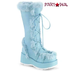 Demonia | Cubby-311 Women's Goth Winter Platform Fur Boots -PL Boots Shop cubby 311 bbvl 14307.1673463451
