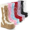 Demonia | Cubby-311 Women's Goth Winter Platform Fur Boots -PL Boots Shop cubby 311 31622.1673463458