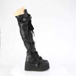 DAMNED-325, Over-The-Knee Boots With Buckles Straps -PL Boots Shop damned 325 bvl13 79734.1691514037