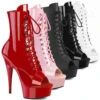DELIGHT-1021, 6" Peep-Toe Ankle Boots By Pleaser -PL Boots Shop delight 1021 25881.1681715066