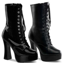 Pleaser | ELECTRA-1020, 5 Inch Chunky Heel Platform Ankle Boots
