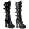 Pleaser | ELECTRA-2042 Buckle Platform Knee High Boots -PL Boots Shop electra 2042 41842.1568155420