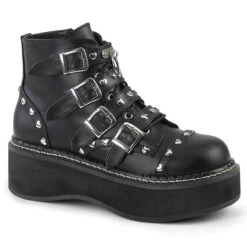 Demonia | Emily-315 Women's Buckles Strap Platform Ankle Boots