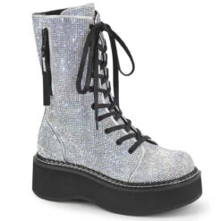 Demonia | EMILY-362, Rhinestones Mid-Calf Boots
