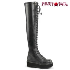 Demonia | Emily-375 Women's Goth Punk Thigh High Boots -PL Boots Shop emily 375 bvl 02735.1596473670