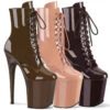 PLEASER Flamingo-1020BN, 8 Inch Lace Up Ankle Boots -PL Boots Shop flamingo 1020BN 42025.1681236244