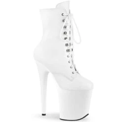 PLEASER Flamingo-1020FX, 8 Inch Lace Up Faux Leather Ankle Boots -PL Boots Shop flamingo 1020FX wpu 10856.1689237180