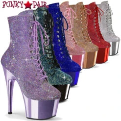 Pleaser | Adore-1020CHRS, 7" Rhinestones Ankle Boots 13 Pleaser | Adore-1020CHRS, 7" Rhinestones Ankle Boots -PL Boots Shop flamingo 1020chrs FP 27487.1646761173