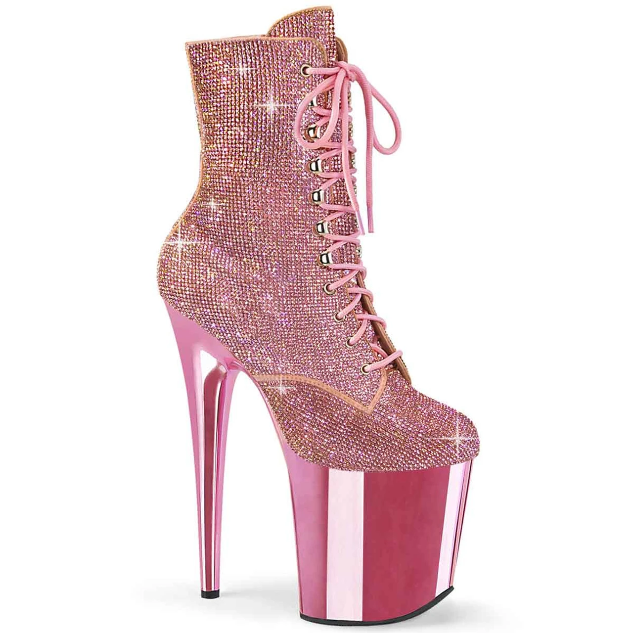 Pleaser | Adore-1020CHRS, 7" Rhinestones Ankle Boots 9 Pleaser | Adore-1020CHRS, 7" Rhinestones Ankle Boots - Image 7
