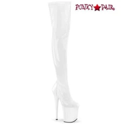 Pleaser | Flamingo-3000, 8 Inch Stretch Thigh High Boots -PL Boots Shop flamingo 3000 w 92891.1682011698