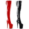 Pleaser | Flamingo-3063, 8 Inch Back Lace Thigh High Boots -PL Boots Shop flamingo 3063 35443.1566276146