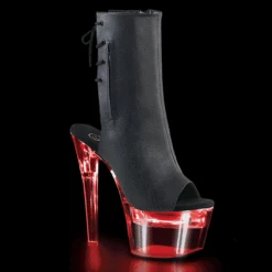 Pleaser | Flashdance-1018-7, Lights-up Exotic Dancer Ankle Boots -PL Boots Shop flashdance 1018 7 bpuc 31799.1621880665