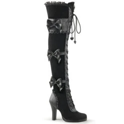 Demonia | Glam-300 Platform Goth Lolita Over The Knee Boots