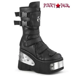 Demonia | Kera-108, Metal Plated Platform Boots -PL Boots Shop kera 108 FP 24912.1644388548
