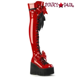 Demonia | KERA-303, Thigh High Boots With Bow Accents -PL Boots Shop kera 303 r 25703.1689875831