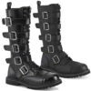 Demonia | RIOT-18, Men's Gothic Leather Boots With Buckles
