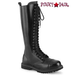 Demonia Men's RIOT-20, Gothic Leather Boots -PL Boots Shop riot 20 ble 91316.1649926278