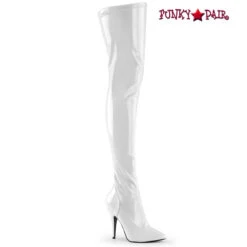 PLEASER Seduce-3000, 5" Stiletto Heel Stretch Thigh-high Boots -PL Boots Shop seduce 3000 w 42358.1621025179