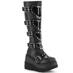 SHAKER-210, Wedge Knee High Boots With Heart Shape Detail -PL Boots Shop shaker 210 bvl 86312.1693959177
