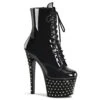 Pleaser | Stardust-1020-7, 7 Inch Ankle Boots With Rhinestones -PL Boots Shop stardust 1020 7 b 58217.1566310999