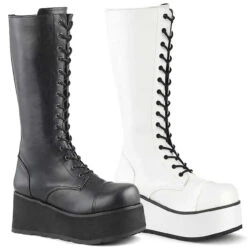 Demonia | Trashville-502 Men's Platform 17 Eyelet Knee Boots