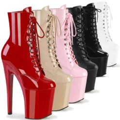 Pleaser | XTREME-1020, 8 Inch Fetish Ankle Boots